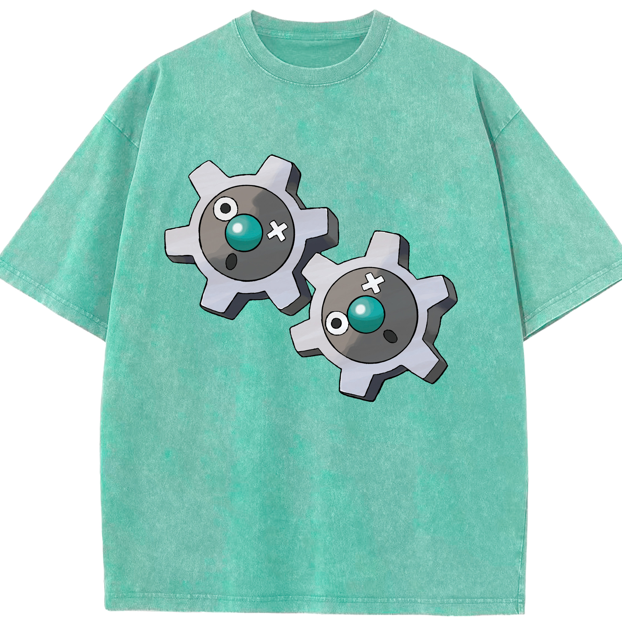 （画像用） ポケットモンスター Pokémon 綿100% ヴィンテージ風 半袖Tシャツ（フロントプリント）